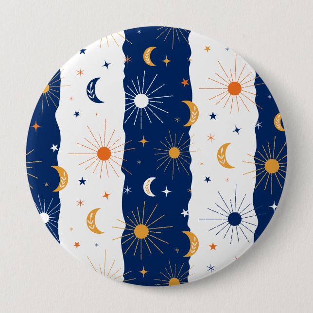 Chapa Redonda De 10 Cm Día y noche (Anverso)