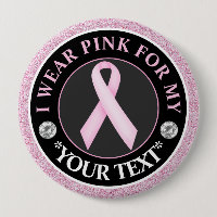 Diseño de lazo rosa para la concienciación sobre e