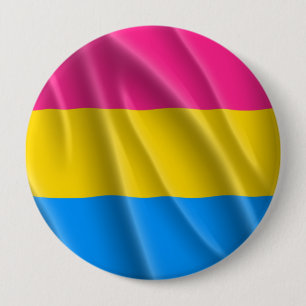 CHAPA REDONDA DE 10 CM DISEÑO DE ONDA DE ORGULLO PANSEXUAL - ORGULLO 2014