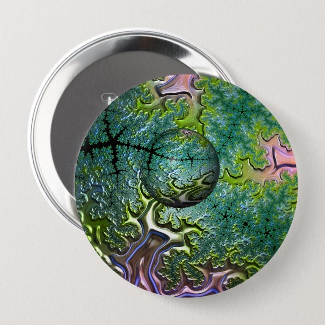 Chapa Redonda De 10 Cm Disfrutando de la tarjeta de viaje (Anverso y reverso)