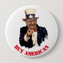 CHAPA REDONDA DE 10 CM DONALD TRUMP 2020 COMPRA AMERICANO