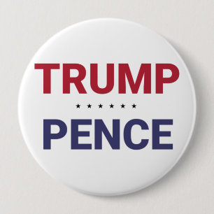 Chapa Redonda De 10 Cm Donald Trump y Mike Pence (elecciones de 2020 en E