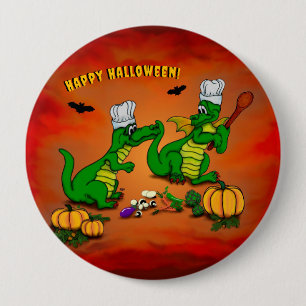 Chapa Redonda De 10 Cm Dragones - ¡Feliz Halloween! Hoy cocinaré
