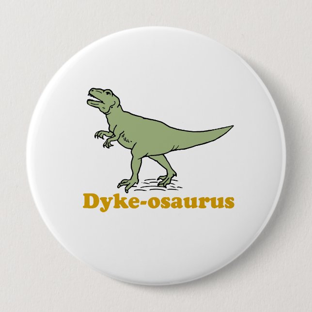 Chapa Redonda De 10 Cm Dykeasaurus (Anverso)