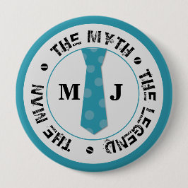 Chapa Redonda De 10 Cm El hombre el mito la leyenda nombre personalizado