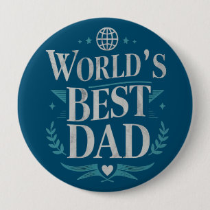 Chapa Redonda De 10 Cm El Mejor Papá del Mundo