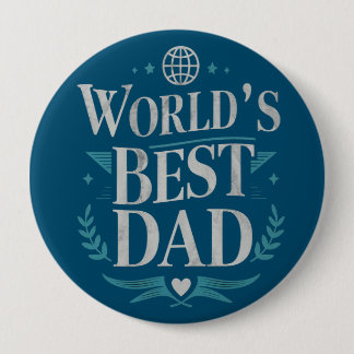 Chapa Redonda De 10 Cm El Mejor Papá del Mundo