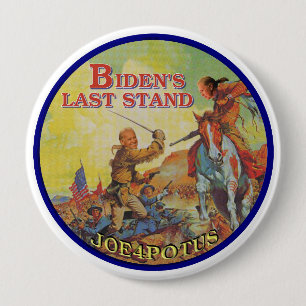 Chapa Redonda De 10 Cm El soporte pasado de Biden