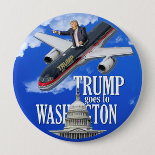 Chapa Redonda De 10 Cm El triunfo va a Washington