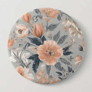 Chapa Redonda De 10 Cm Elegante Shabby de Floral Vintage
