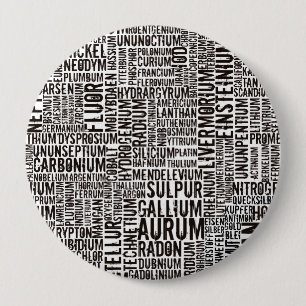 Chapa Redonda De 10 Cm Elementos químicos