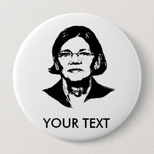 Chapa Redonda De 10 Cm Elizabeth Warren -