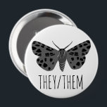 Chapa Redonda De 10 Cm ELLOS/ELLOS Pronouns Insectos de polilla dibujados<br><div class="desc">Decora tu ropa con este botón de arte genial. Puede personalizar y agregar texto también. Revisa mi tienda por muchos más colores y patrones! Hazme saber si también te gustaría algo personalizado.</div>