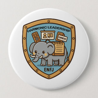 Chapa Redonda De 10 Cm Empathy Elephant – Harmonic Leadership