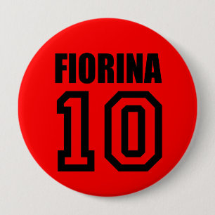 CHAPA REDONDA DE 10 CM ENGRANAJE DE LA CAMPAÑA DE CARLY FIORINA