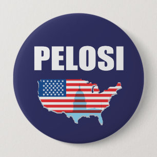 Chapa Redonda De 10 Cm Engranaje de la elección de NANCY PELOSI