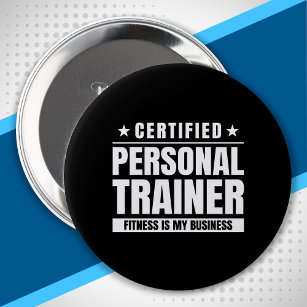 Chapa Redonda De 10 Cm Entrenador Personal Certificado Gym Quote Fitness 