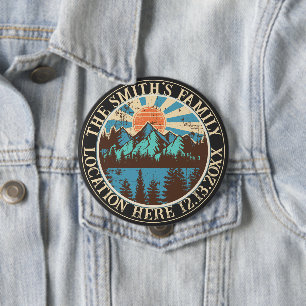 Chapa Redonda De 10 Cm equipo de acampada personalizado que coincide con