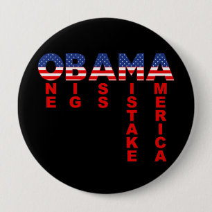Chapa Redonda De 10 Cm Error de Obama 1