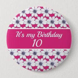 Chapa Redonda De 10 Cm Es mi cumpleaños Personalizado