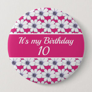 Chapa Redonda De 10 Cm Es mi cumpleaños Personalizado