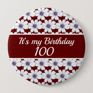 Chapa Redonda De 10 Cm Es mi cumpleaños Personalizado