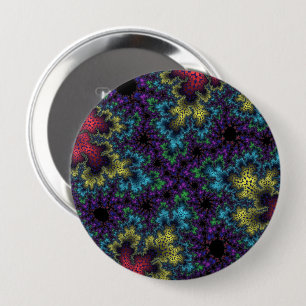 Chapa Redonda De 10 Cm Espectro arco iris coral