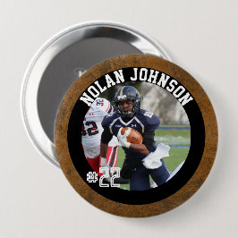 Chapa Redonda De 10 Cm Espíritu de equipo de día de juego personalizado d