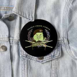 Chapa Redonda De 10 Cm Estilo de insignia militar de las unidades de asal