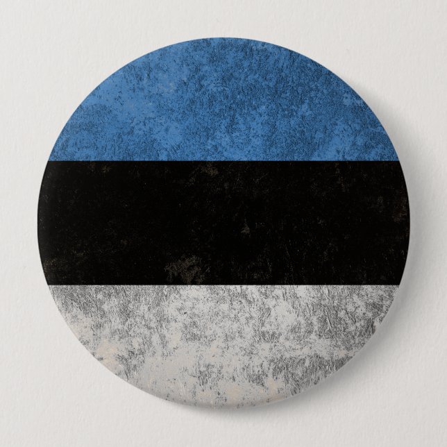 Chapa Redonda De 10 Cm Estonia (Anverso)