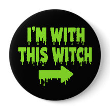 Estoy Con Esta Bruja Diseño Divertido De Halloween