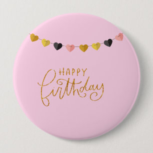 Chapa Redonda De 10 Cm Feliz cumpleaños para ella