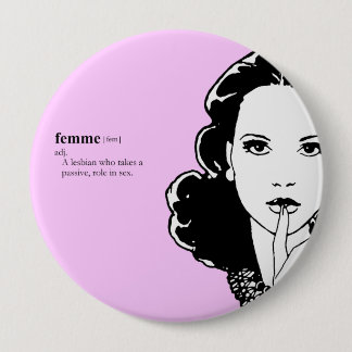 Chapa Redonda De 10 Cm FEMME lesbiana