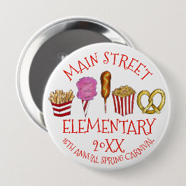 Chapa Redonda De 10 Cm Festival de la Feria de Primavera Festival del Hie