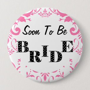 Chapa Redonda De 10 Cm Fiesta de Bachelorette - PInk