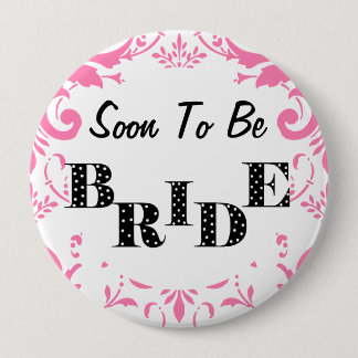 Chapa Redonda De 10 Cm Fiesta de Bachelorette - PInk