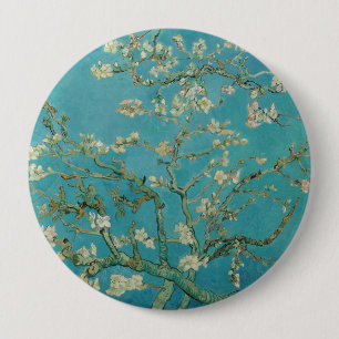 Chapa Redonda De 10 Cm Flor de Almendro, Pintura al Óleo, Vincent Van Gog