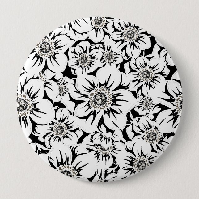 Chapa Redonda De 10 Cm Flores Mandala 6 (Anverso)
