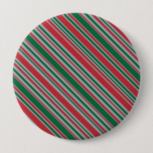Chapa Redonda De 10 Cm Fondo de franjas diagonales
