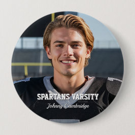 Chapa Redonda De 10 Cm Football Team Player Custom Photo Buttons