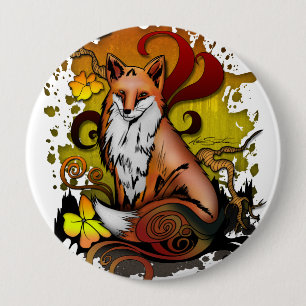 Chapa Redonda De 10 Cm Fox al aire libre
