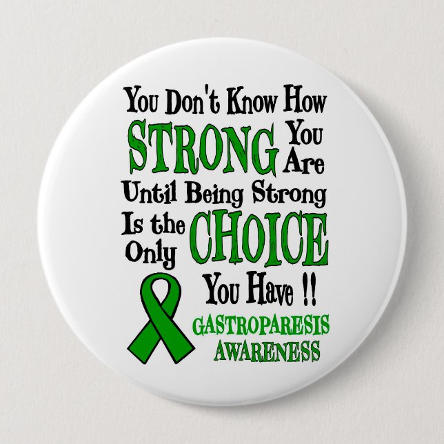 Chapa Redonda De 10 Cm Fuerte/Elección...Gastroparesis (Anverso)
