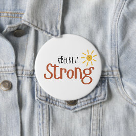 Chapa Redonda De 10 Cm fuerte #name cáncer infantil Botones