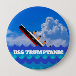 Chapa Redonda De 10 Cm Fun Sinking Trumptanic