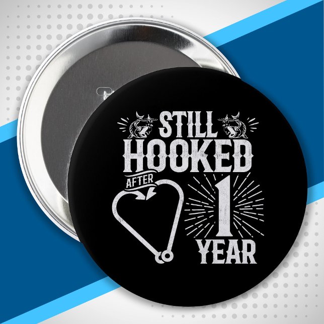 Chapa Redonda De 10 Cm Funny Cute 1st Anniversary Couples Married 1 Year (Subido por el creador)