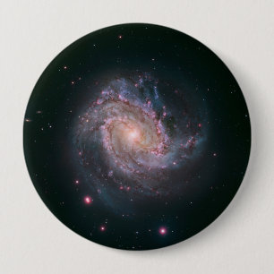 Chapa Redonda De 10 Cm Galaxia espiral M83 (NASA)