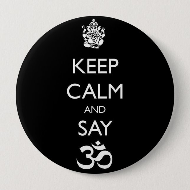 Chapa Redonda De 10 Cm ganesh (Anverso)