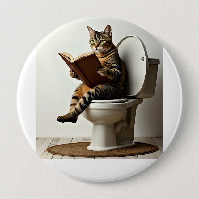 Chapa Redonda De 10 Cm Gato feliz: diseño de gatito lindo para los amante (Anverso)