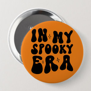 Chapa Redonda De 10 Cm Halloween Retro En Mi Caída De Vintage De La Era D