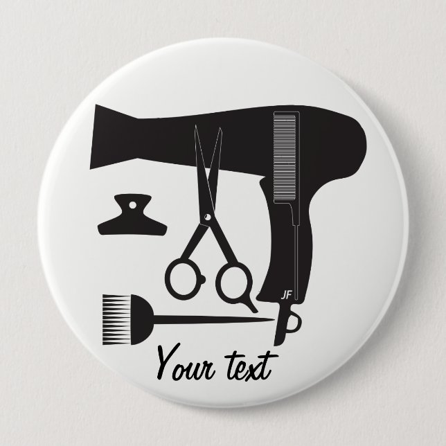 Chapa Redonda De 10 Cm Herramientas de los peinados (Anverso)